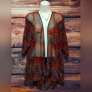 2 For 25$ LuLaRoe Vibrant Patterned Kimono Size Small